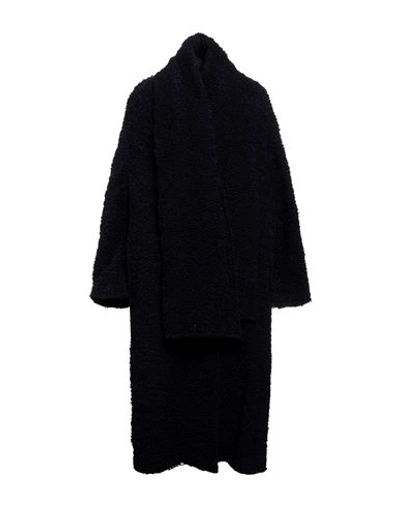Erika Cavallini Woman Coat Midnight Blue Size Xs/s Virgin Wool, Polyamide In Blue