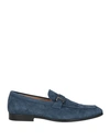 Tod's Man Loafers Navy Blue Size 10.5 Soft Leather