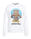 Moschino Bear Robot Cotton Sweatshirt In White