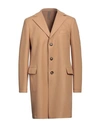 Straf Man Coat Sand Size 44 Polyester, Acrylic, Wool In Beige