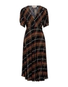 Marni Woman Midi Dress Black Size 6 Silk In Black