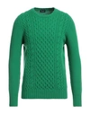 Drumohr Man Sweater Green Size 32 Lambswool In Green