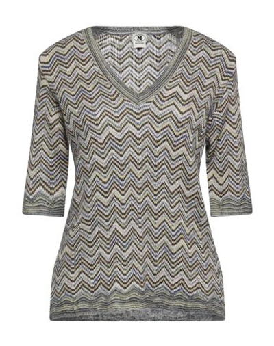 M MISSONI M MISSONI WOMAN SWEATER LIGHT GREEN SIZE L MOHAIR WOOL, VISCOSE, WOOL, POLYAMIDE