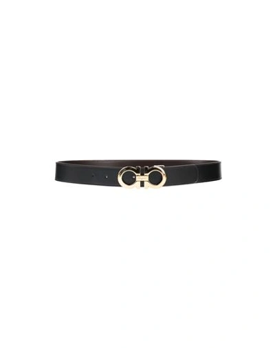 FERRAGAMO FERRAGAMO MAN BELT BLACK SIZE 43 CALFSKIN