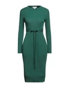 Kontatto Woman Midi Dress Dark Green Size Onesize Viscose, Acrylic, Elastane