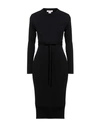 Kontatto Woman Midi Dress Black Size Onesize Viscose, Acrylic, Elastane