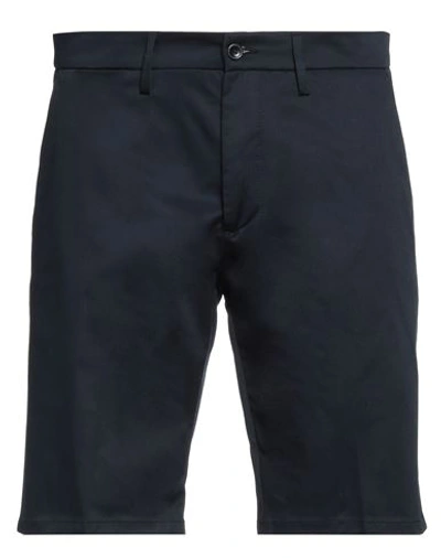 Harmont & Blaine Man Shorts & Bermuda Shorts Midnight Blue Size 42 Cotton, Elastane