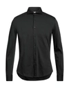 Xacus Man Shirt Black Size 16 Cotton