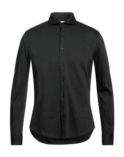 Xacus Man Shirt Black Size 16 Cotton