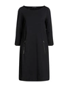 Pennyblack Woman Short Dress Black Size 6 Cotton, Wool, Polyamide, Viscose