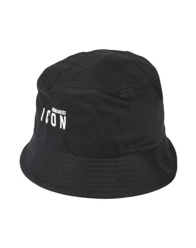 Dsquared2 Man Hat Black Size M Cotton