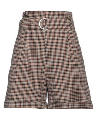 Happy25 Woman Shorts & Bermuda Shorts Beige Size 6 Cotton, Polyester