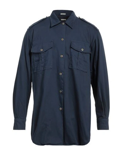 Massimo Alba Man Shirt Blue Size L Cotton
