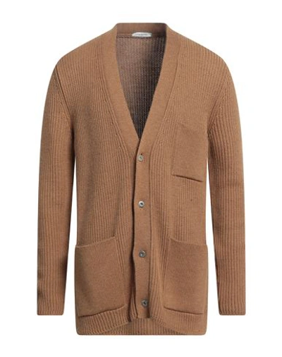 Paolo Pecora Man Cardigan Camel Size M Acrylic, Wool In Beige