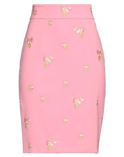 Moschino Couture Woman Mini Skirt Pink Size 12 Polyester, Polyurethane