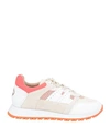 Canal St Martin Woman Sneakers White Size 6 Leather, Textile Fibers In White
