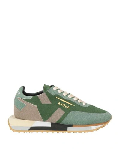 Ghoud Venice Ghōud Venice Woman Sneakers Green Size 5 Soft Leather, Textile Fibers In Olive