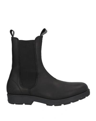Docksteps Woman Ankle Boots Black Size 8 Soft Leather, Textile Fibers