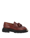 Sandro Leather Jackson Loafers In Brown