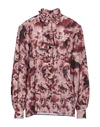 Alberta Ferretti Woman Shirt Burgundy Size 6 Silk In Red