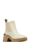 Sorel Hi-line Chelsea Boot In Bleached Ceramic/ Caribou Buff