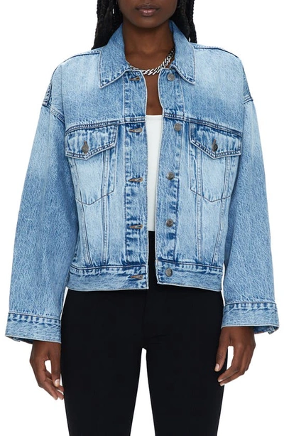 Pistola Margot Oversize Denim Jacket In Multi