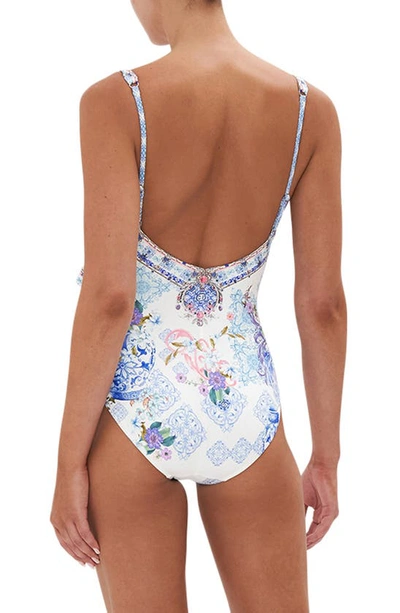 Camilla Paint Me Positano Wrap-tie One-piece Swimsuit