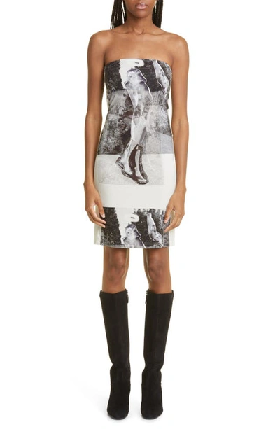 Elliss Gray Garden Angel Minidress In Print Multi