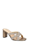 Bella Vita Carmen Womens Faux Suede Embellished Heels In Bronze Suede