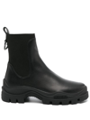 MONCLER BLACK LARUE CHELSEA BOOTS