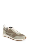 Rag & Bone Mixed Leather Retro Runner Sneakers In Oak