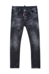 DSQUARED2 D2P43LVF COOL GIRL JEAN TROUSERS DSQUARED COOL GIRL SKINNY BLACK JEANS SHADED WITH SPOTS