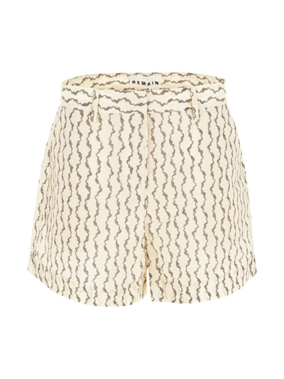 Remain Birger Christensen Short Remain Woman Color Yellow Cream