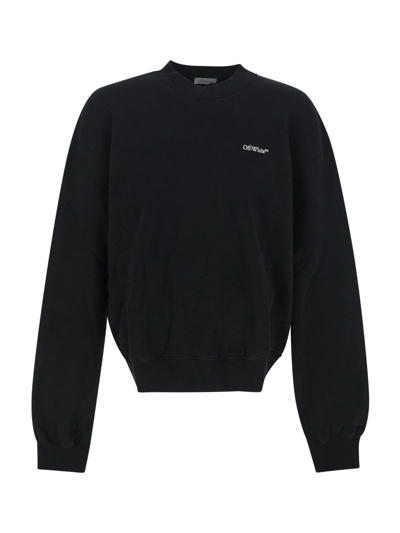Off-white Black Cotton Helvetica Sweatshirt