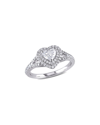 RINA LIMOR RINA LIMOR 14K 0.98 CT. TW. DIAMOND HALO HEART RING