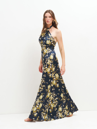 reformation veria silk dress | Neutrals NWT REFORMATION Veria Halter Silk