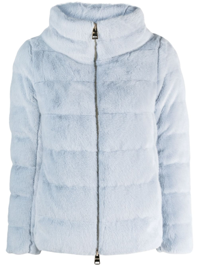 Herno Faux-fur Padded Jacket In White