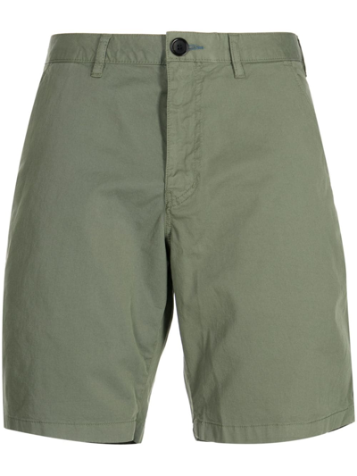 Ps By Paul Smith Logo-patch Chino Shorts In Green