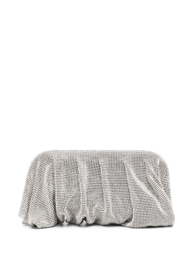 Benedetta Bruzziches Venus Petite Embellished Clutch Bag In Silver