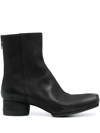 Uma Wang High Ballet Ankle Boots In Black