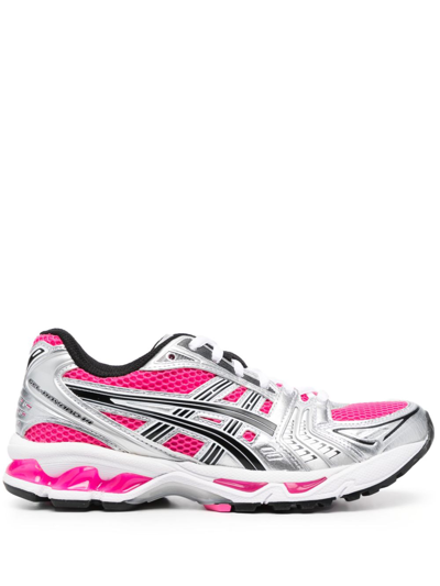 Asics Logo-patch Lace-up Sneakers In Pink | ModeSens