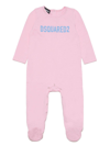 DSQUARED2 LOGO-PRINT CREW-NECK BABYGROW