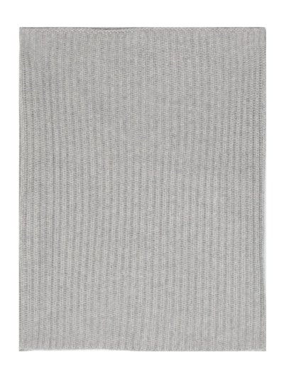 Lisa Yang Ribbed-knit Cashmere Scarf In Grey