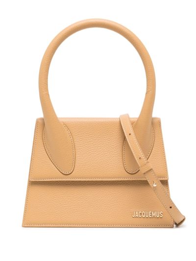 Jacquemus Le Grand Chiquito In Nude & Neutrals