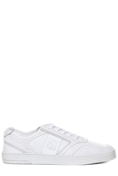 Fendi Ff Motif Low In White