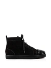 CHRISTIAN LOUBOUTIN CHRISTIAN LOUBOUTIN HIGH-TOP SNEAKERS IN SUEDE WITH SPIKES