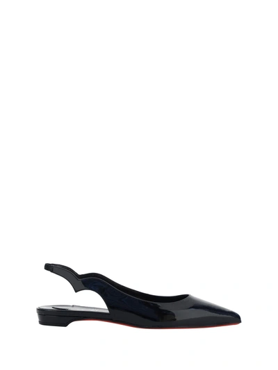 Christian Louboutin Hot Chickita Ballerinas In Black/lin Black