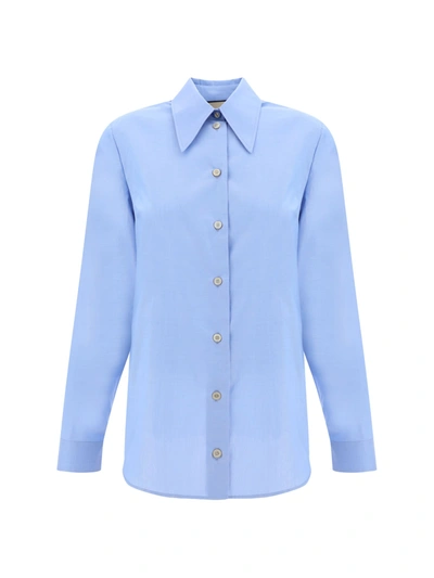 Gucci Oxford Shirt In Sky Blue