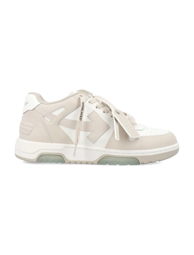 Off-white Out Of Office Leather Sneakers In White/beige
