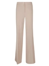 Stella Mccartney High Waist Flared Trousers In Oat